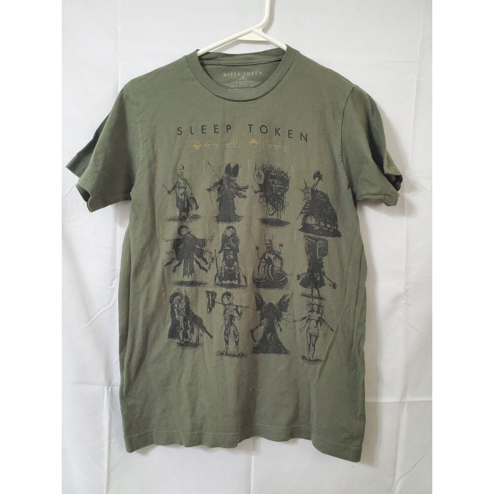 Sleep Token cd lgo Take Me Back to Eden INVERT Official T Shirt Sz Medium Green
